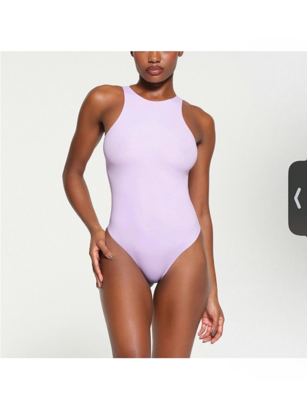 Skims Limited Edition Lily Purple Fits Everybody High Neck Bodysuit